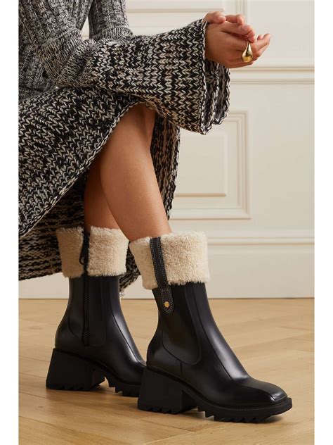 chloe betty shearling boots|chloe betty boots review.